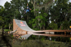 Broc Raiford performs a tailwhip at Red Bull BMX On The Bayou in Jean Lafitte, Louisiana, USA on 17 June, 2026.